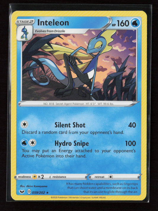 Inteleon (059) Rare SWSH01: Sword & Shield Base Set 059/202 LP