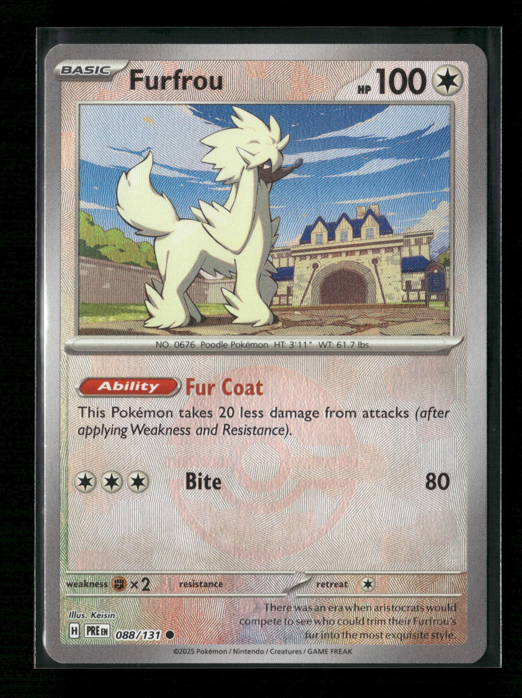 Furfrou (Poke Ball Pattern) Common SV: Prismatic Evolutions 088/131 NM - Kang's Collectibles