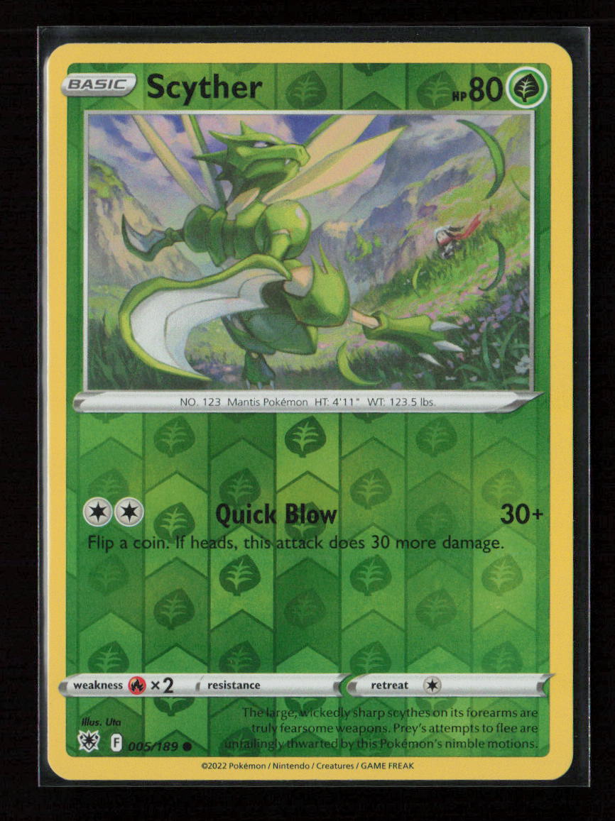 Scyther (005) Common SWSH10: Astral Radiance 005/189 LP