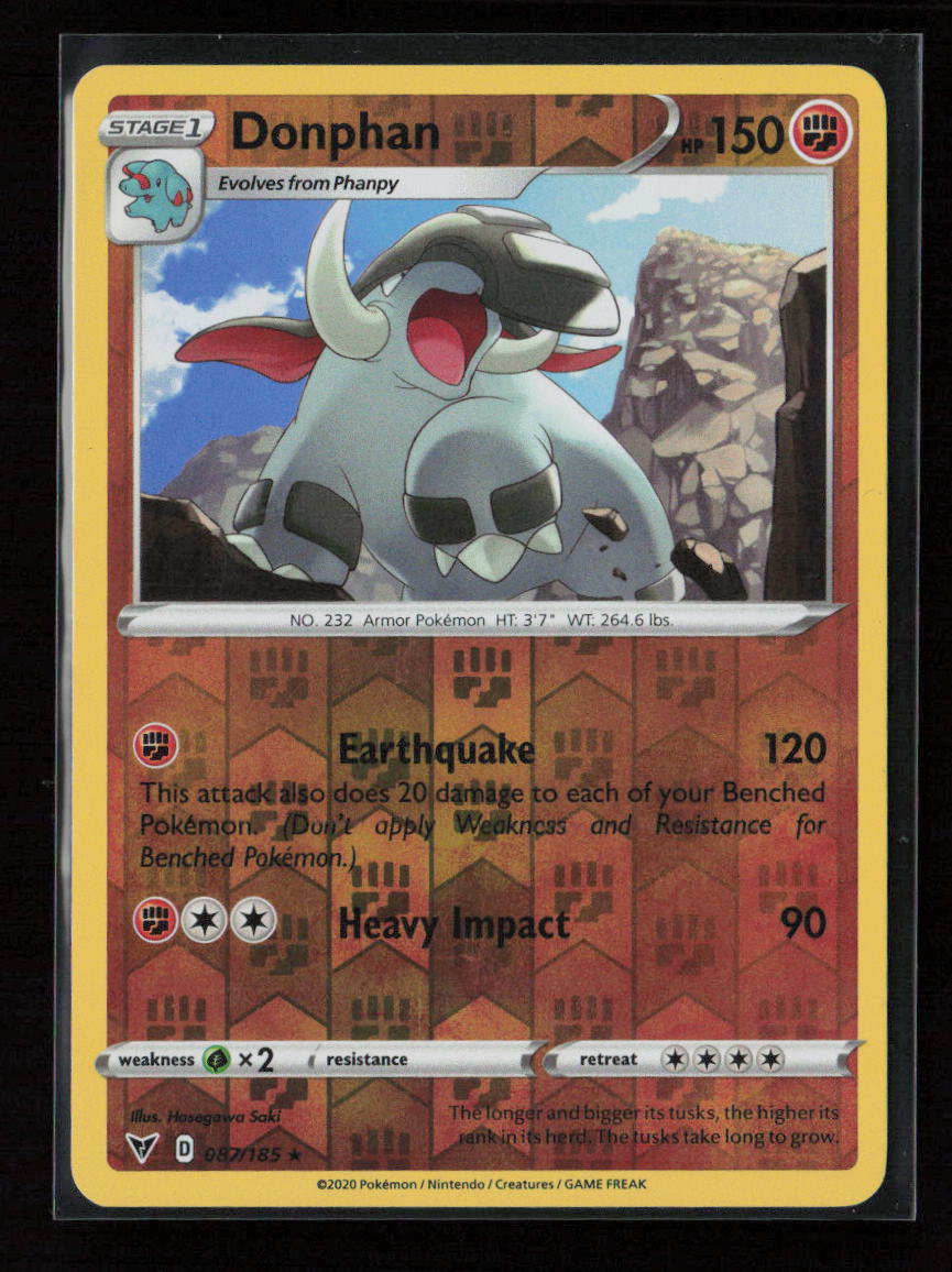 Donphan Rare SWSH04: Vivid Voltage 087/185 NM