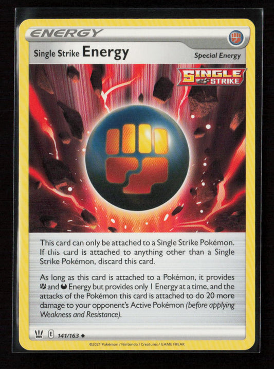 Single Strike Energy Uncommon SWSH05: Battle Styles 141/163 LP