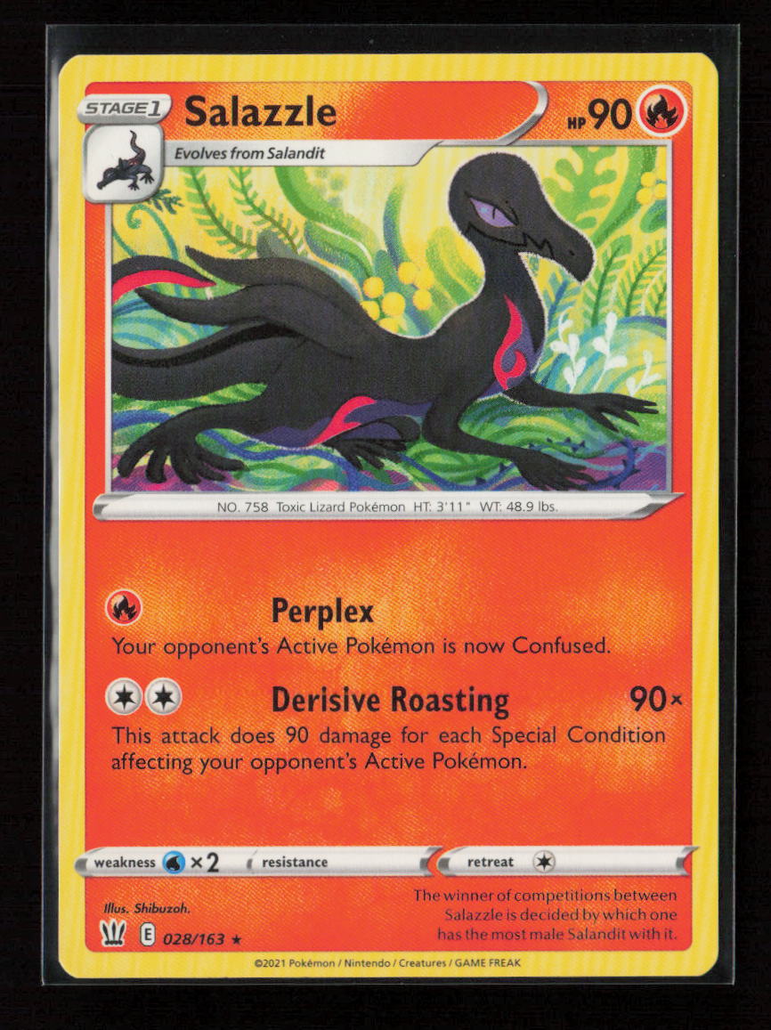 Salazzle Rare SWSH05: Battle Styles 028/163 LP