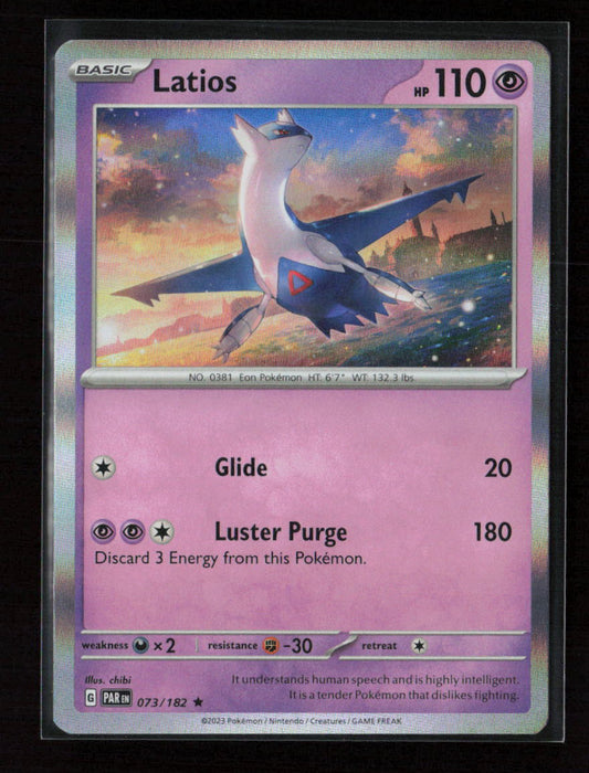 Latios Rare SV04: Paradox Rift 073/182 NM