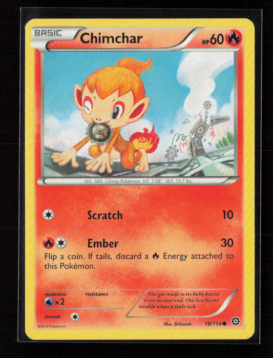 Chimchar Common XY - Steam Siege 18/114 NM