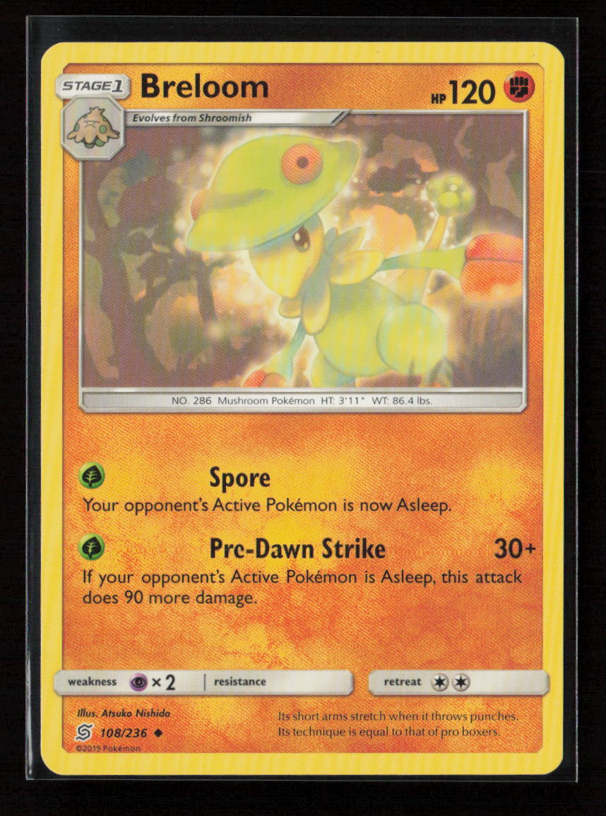 Breloom Uncommon SM - Unified Minds 108/236 LP
