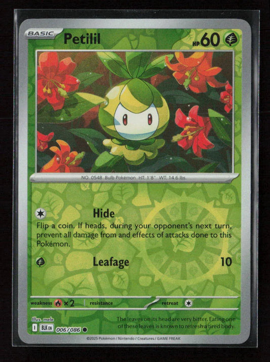 Petilil Common SV: Black Bolt 006/086 NM