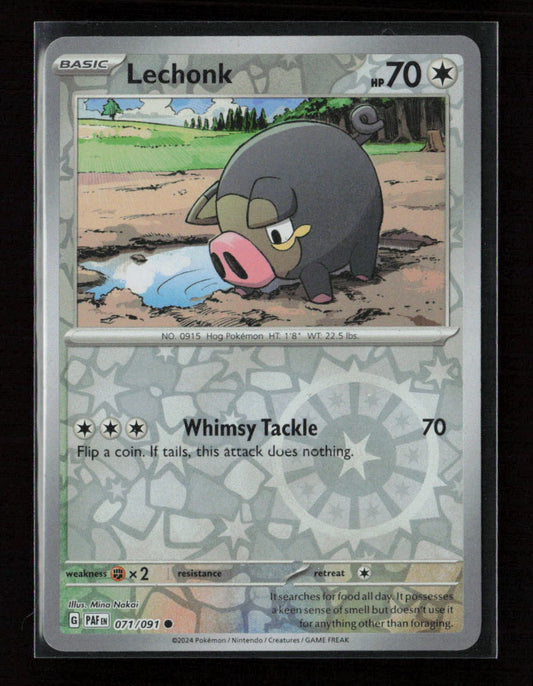 Lechonk - Common SV: Paldean Fates 071/091 NM