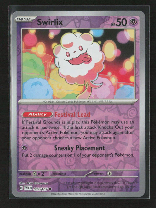 Swirlix Common SV06: Twilight Masquerade 089/167 NM - Kang's Collectibles