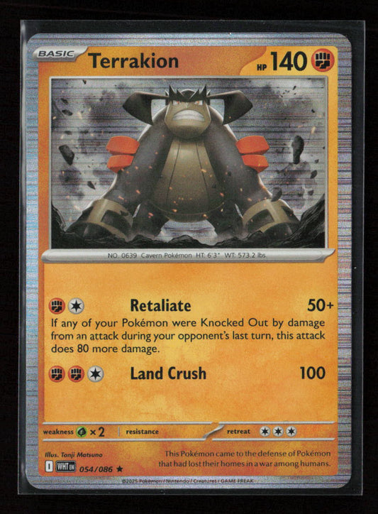 Terrakion Rare SV: White Flare 054/086 NM