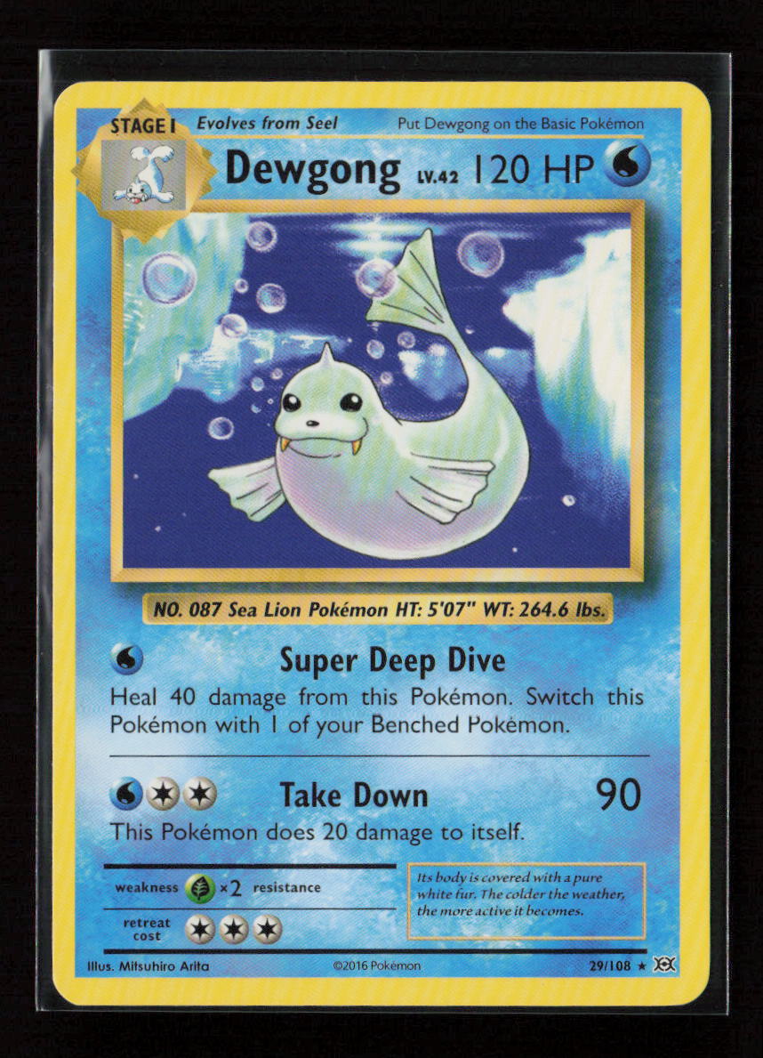 Dewgong Rare XY - Evolutions 29/108 LP
