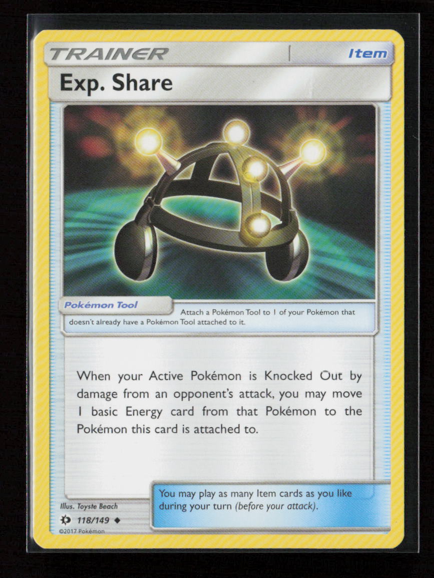 Exp. Share Uncommon SM Base Set 118/149 LP