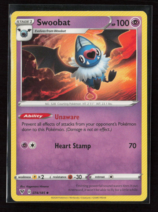 Swoobat Uncommon SWSH04: Vivid Voltage 074/185 LP