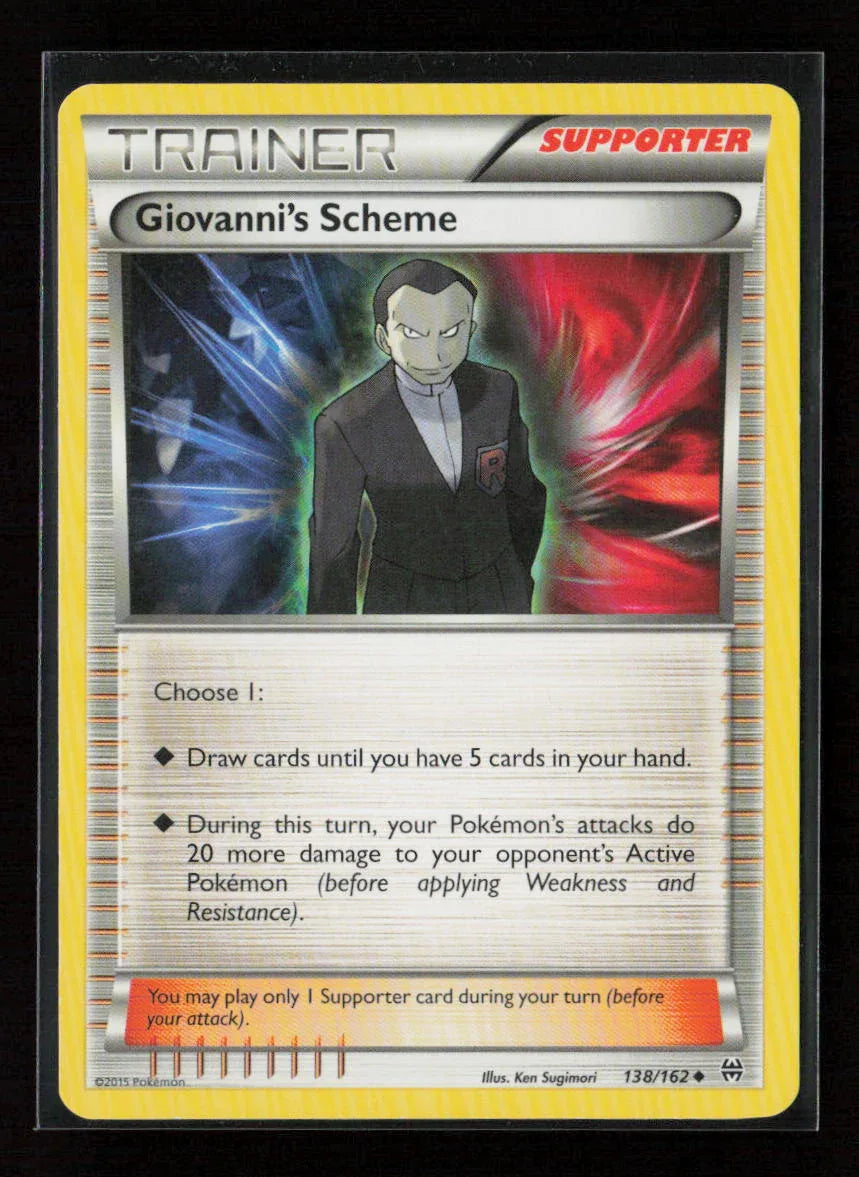 Giovanni's Scheme Uncommon XY - BREAKthrough 138/162 LP - Kang's Collectibles