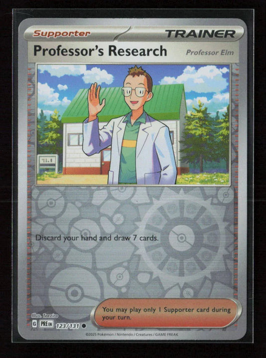 Professor's Research [Professor Elm] Common SV: Prismatic Evolutions 123/131 NM - Kang's Collectibles