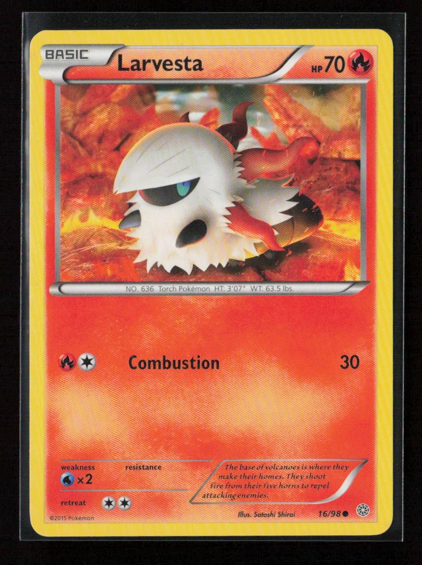 Larvesta Common XY - Ancient Origins 16/98 NM - Kang's Collectibles
