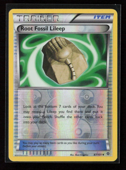 Root Fossil Lileep Uncommon Plasma Blast 87/101 LP - Kang's Collectibles