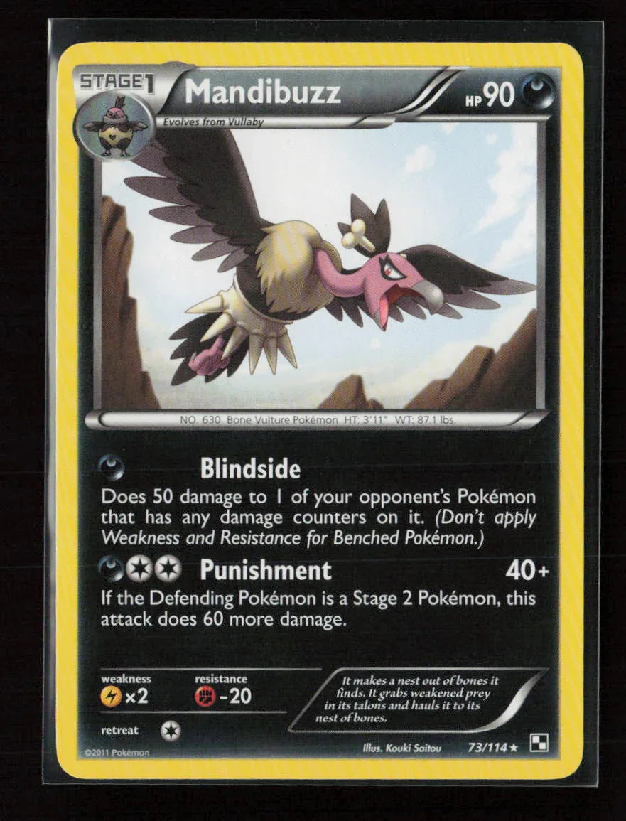 Mandibuzz Rare Black and White 73/114 LP - Kang's Collectibles