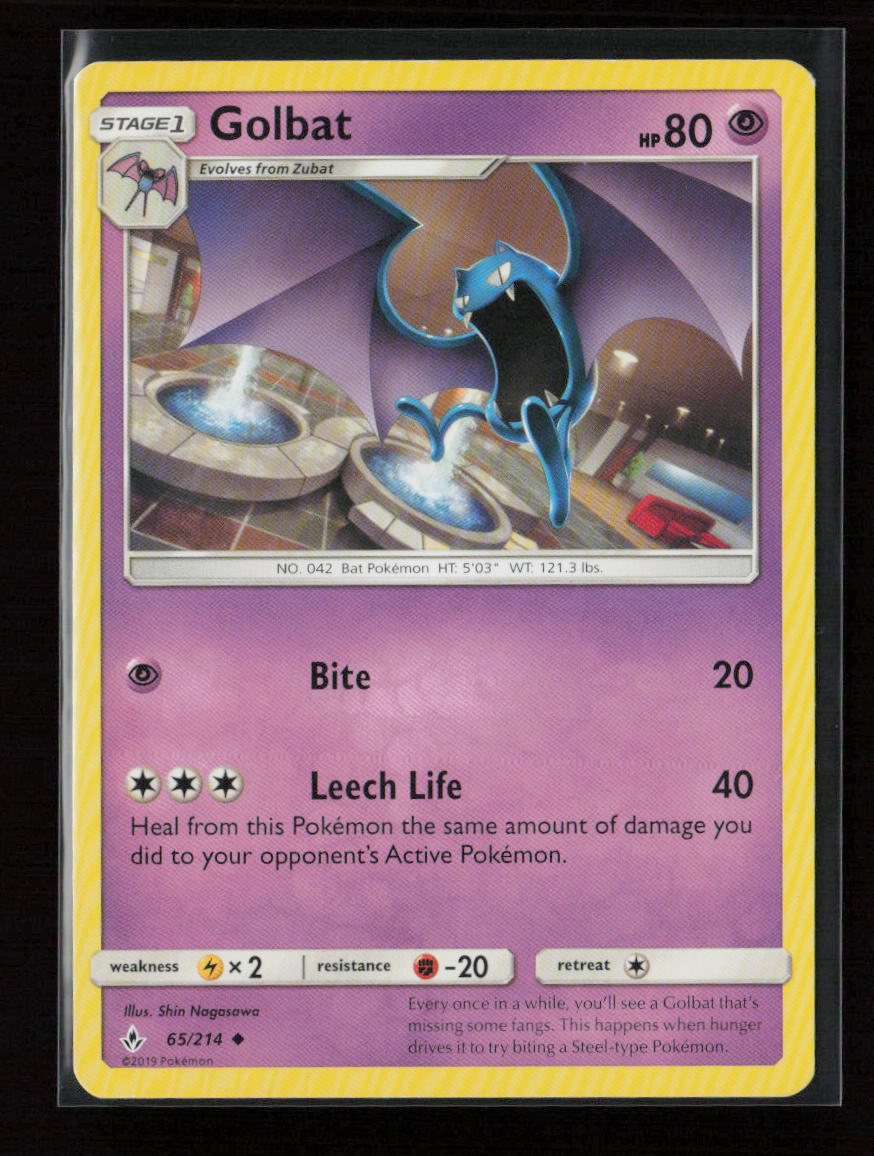 Golbat Uncommon SM - Unbroken Bonds 65/214 LP