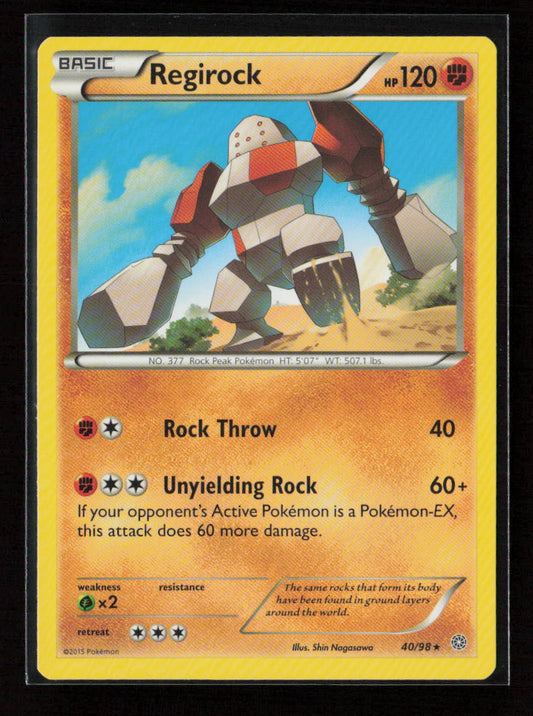 Regirock Rare XY - Ancient Origins 40/98 LP