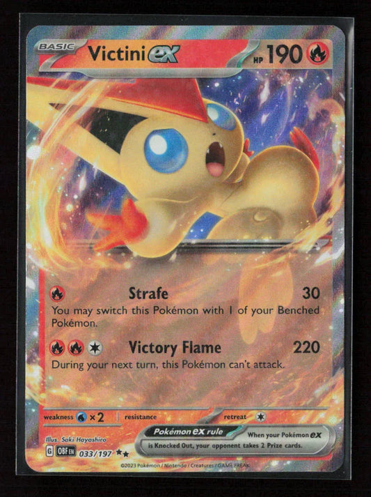 Victini ex Double Rare SV03: Obsidian Flames 033/197 NM - Kang's Collectibles