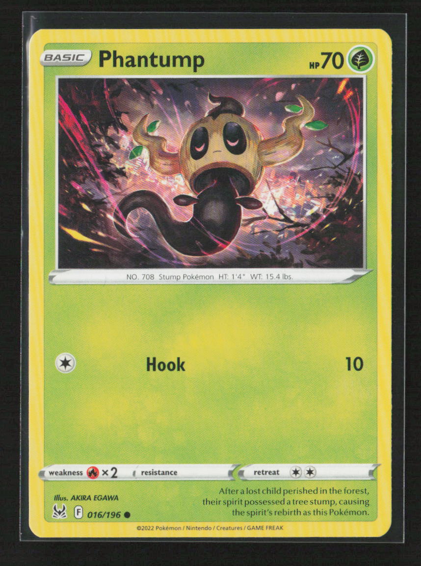 Phantump Common SWSH11: Lost Origin 016/196 NM