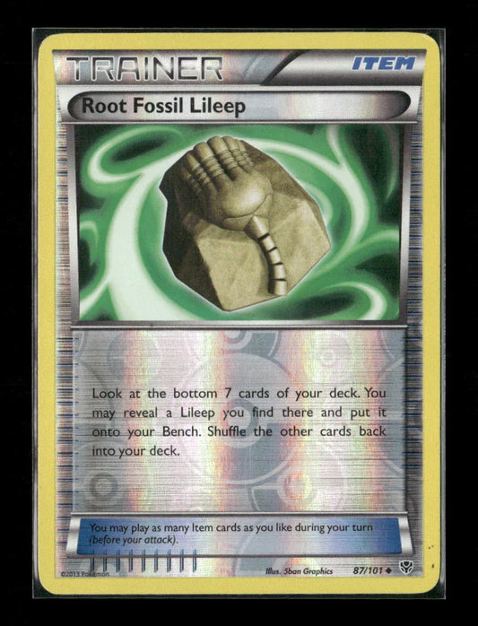 Root Fossil Lileep Uncommon Plasma Blast 87/101 LP - Kang's Collectibles