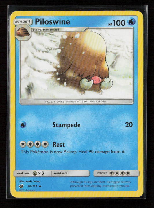 Piloswine Uncommon SM - Crimson Invasion 20/111 LP