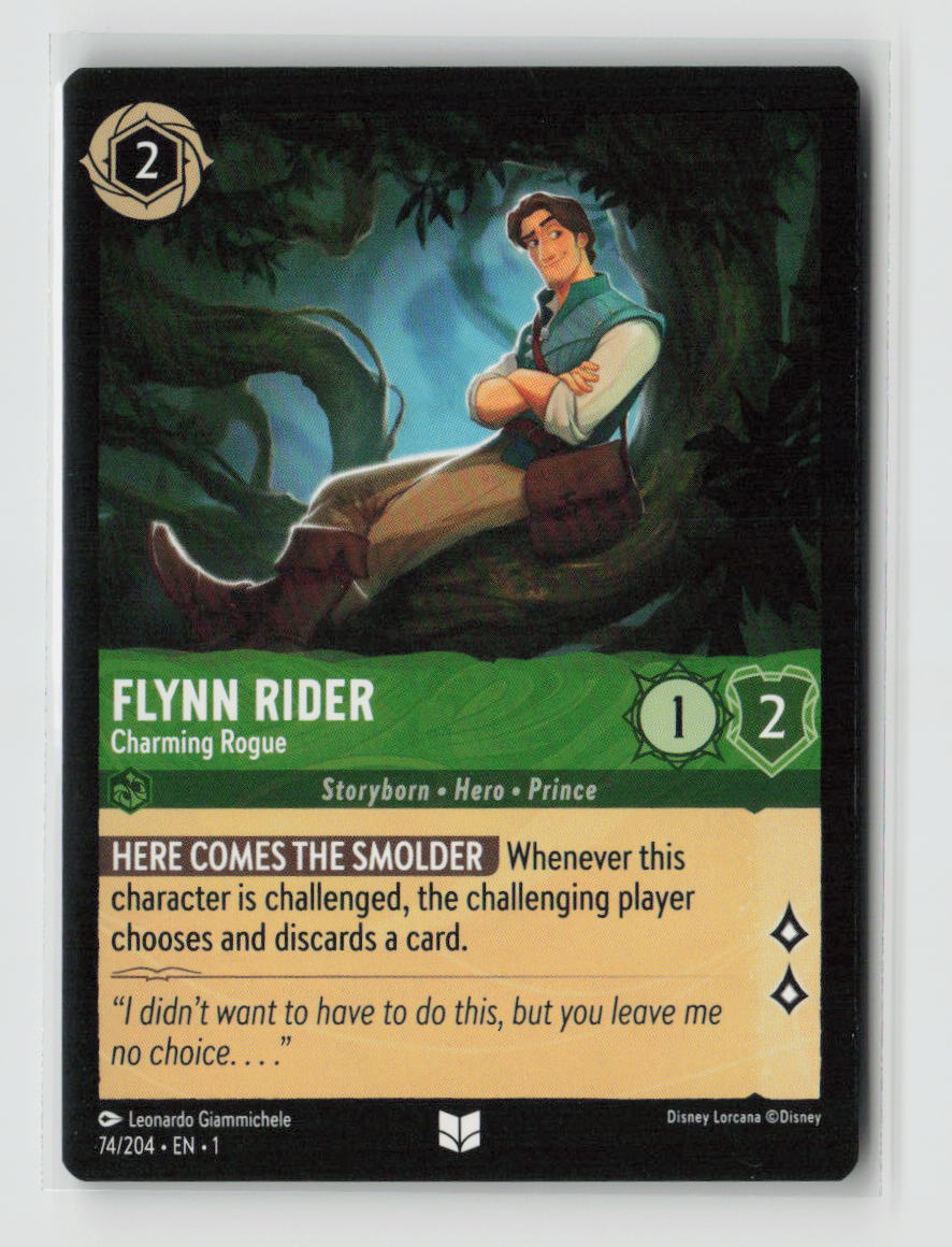 Flynn Rider - Charming Rogue Uncommon The First Chapter 74/204 NM