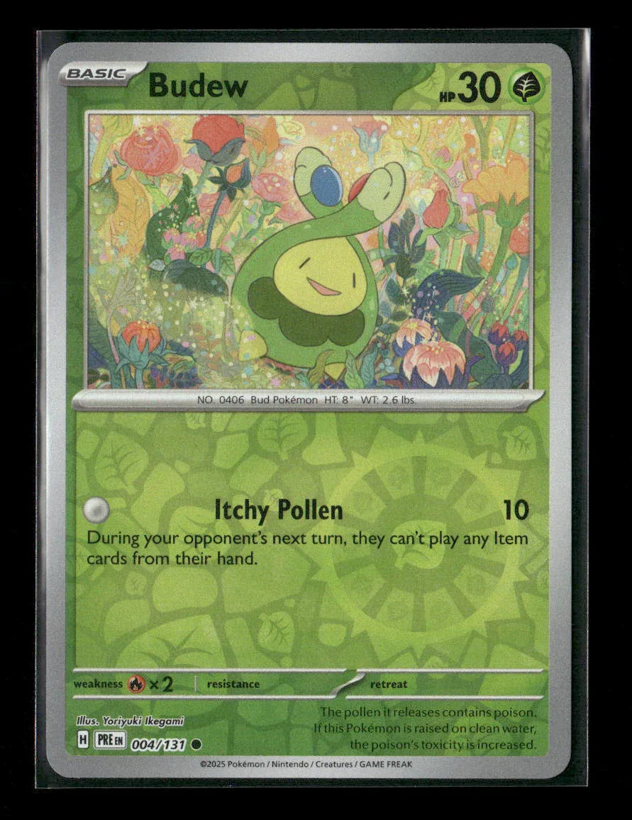 Budew Common SV: Prismatic Evolutions 004/131 NM - Kang's Collectibles