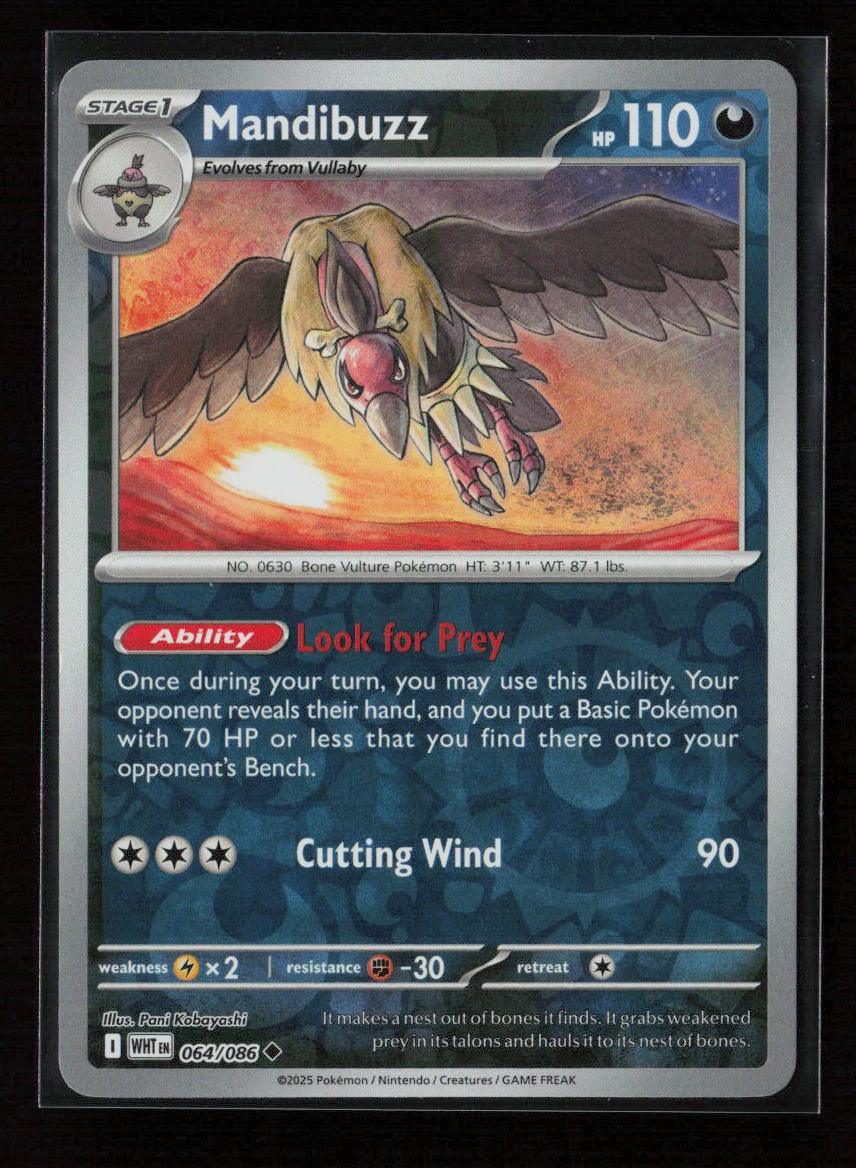 Mandibuzz Uncommon SV: White Flare 064/086 NM - Kang's Collectibles