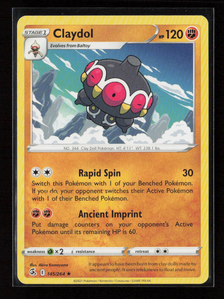 Claydol Rare SWSH08: Fusion Strike 145/264 NM