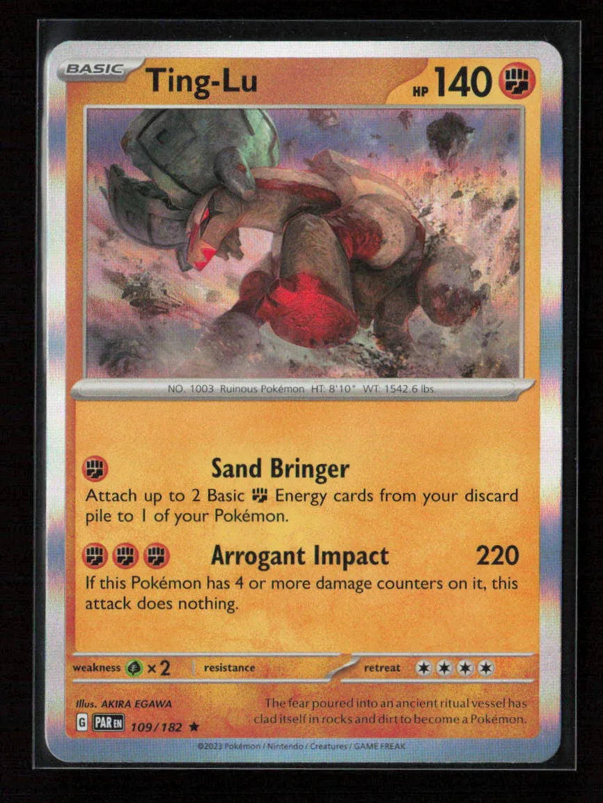 Ting-Lu Rare SV04: Paradox Rift 109/182 NM - Kang's Collectibles