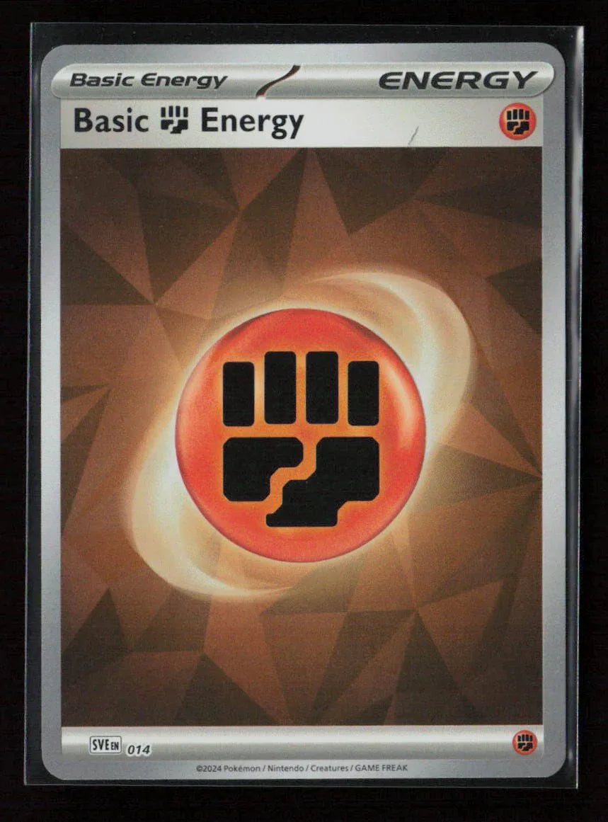 Basic Fighting Energy (Cracked Ice Holo) Common SVE: Scarlet & Violet Energies 014 NM - Kang's Collectibles