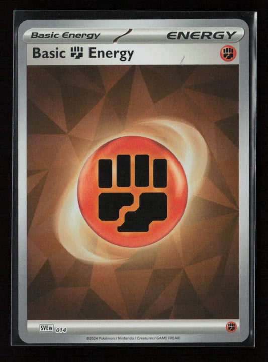 Basic Fighting Energy (Cracked Ice Holo) Common SVE: Scarlet & Violet Energies 014 NM - Kang's Collectibles