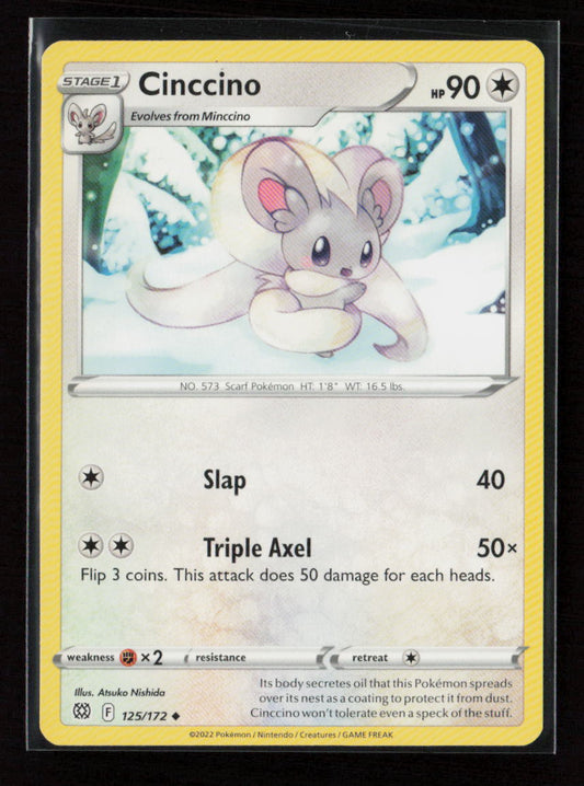 Cinccino Uncommon SWSH09: Brilliant Stars 125/172 LP