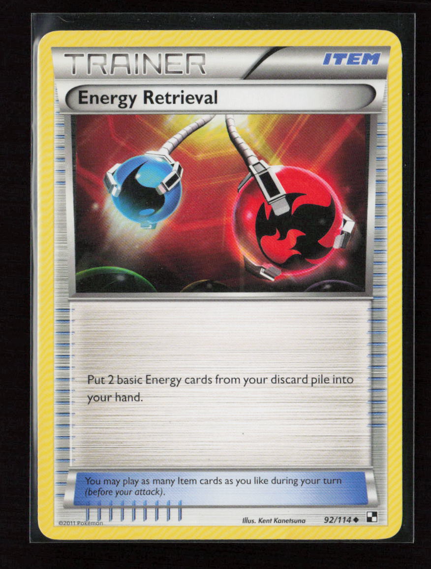 Energy Retrieval Uncommon Black and White 92/114 MP