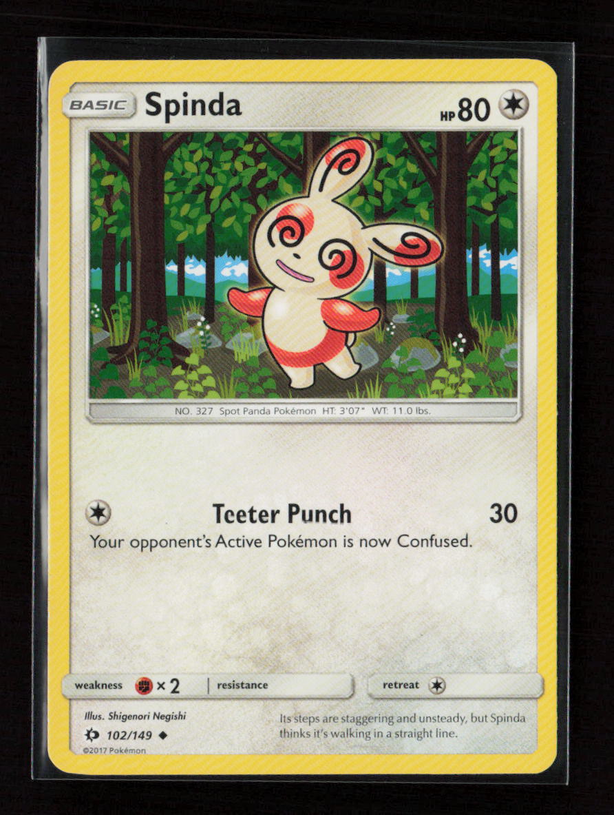Spinda Uncommon SM Base Set 102/149 LP