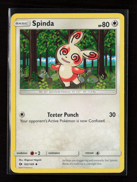 Spinda Uncommon SM Base Set 102/149 LP