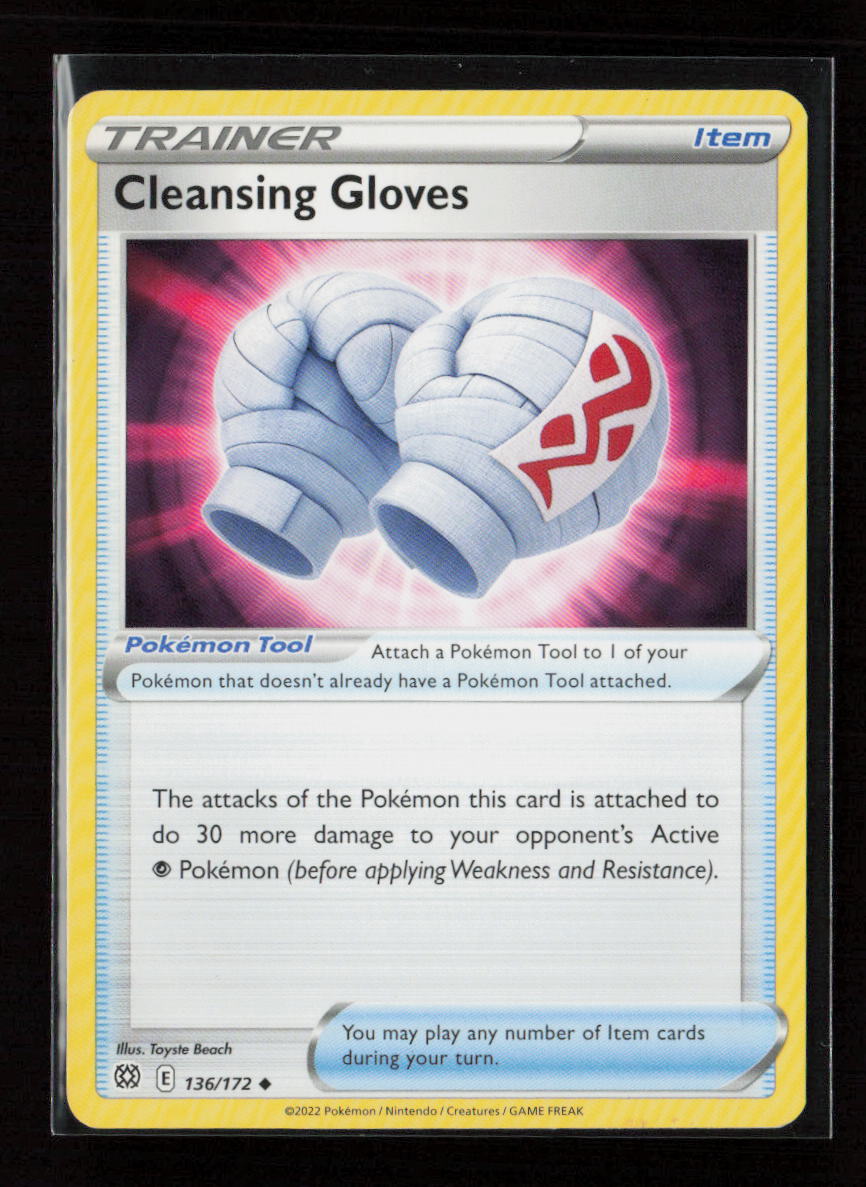 Cleansing Gloves Uncommon SWSH09: Brilliant Stars 136/172 LP