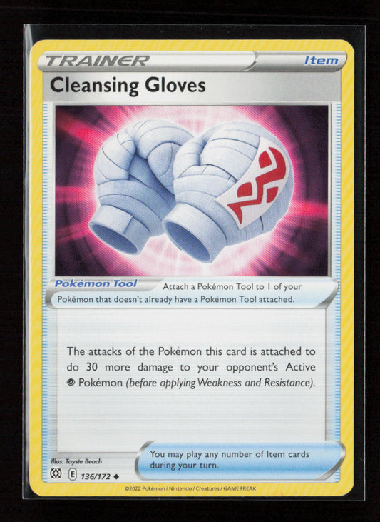 Cleansing Gloves Uncommon SWSH09: Brilliant Stars 136/172 LP