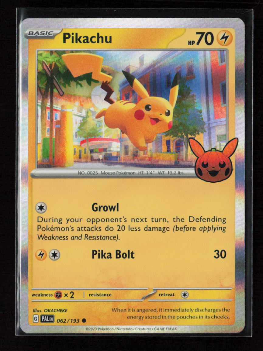 Pikachu Common Trick or Trade BOOster Bundle 2023 062/193 NM