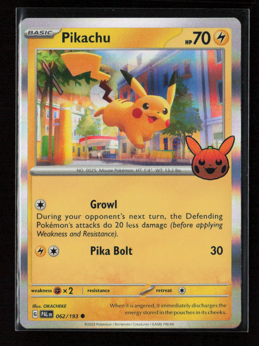 Pikachu Common Trick or Trade BOOster Bundle 2023 062/193 NM