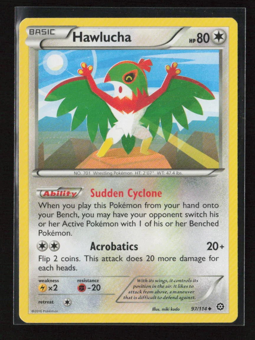 Hawlucha Uncommon XY - Steam Siege 97/114 LP - Kang's Collectibles