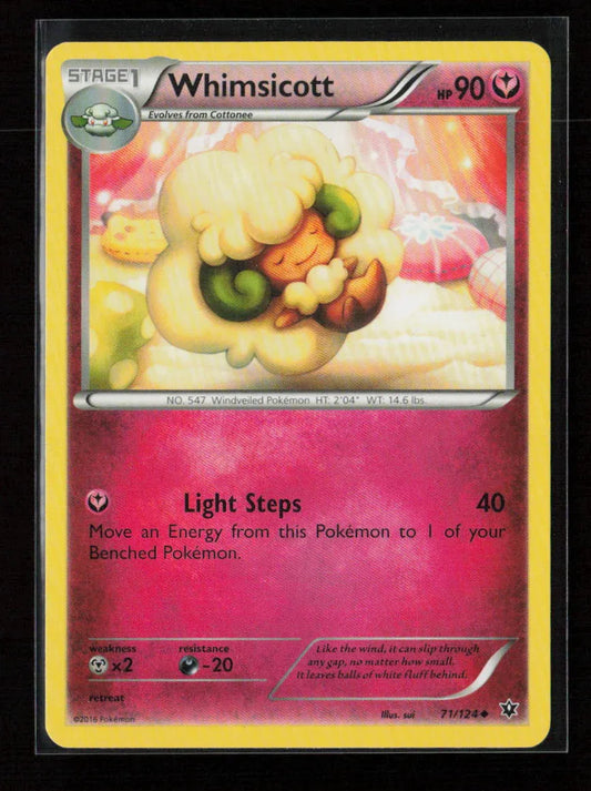 Whimsicott Uncommon XY - Fates Collide 71/124 LP - Kang's Collectibles