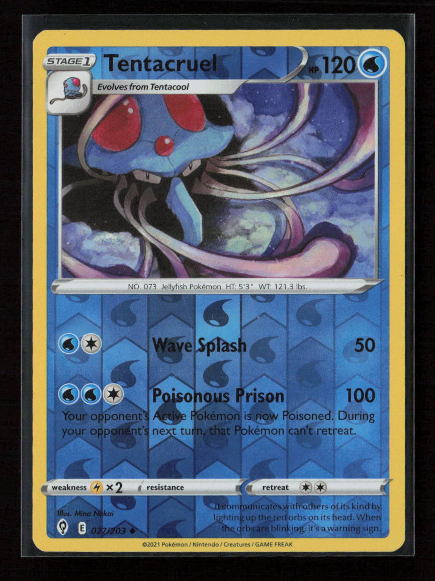 Tentacruel Uncommon SWSH07: Evolving Skies 027/203 NM