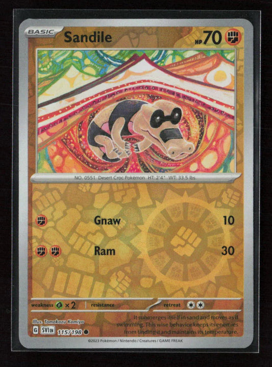 Sandile - Common SV01: Scarlet & Violet Base Set 115/198 NM
