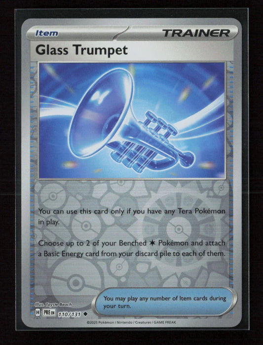 Glass Trumpet Uncommon SV: Prismatic Evolutions 110/131 NM - Kang's Collectibles