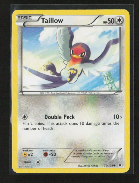 Taillow Common XY - Roaring Skies 70/108 LP - Kang's Collectibles