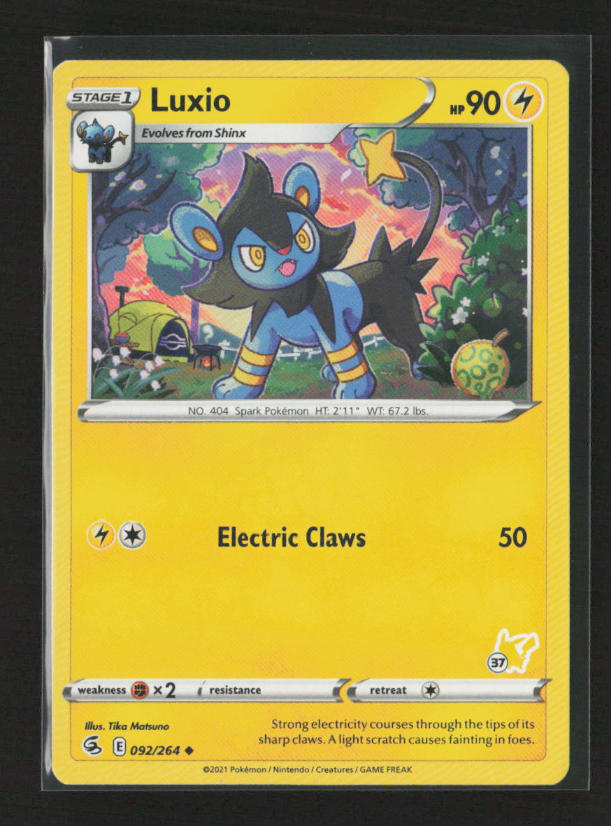 Luxio -  (#14 Pikachu Stamped) Promo Battle Academy 2022 092/264 LP