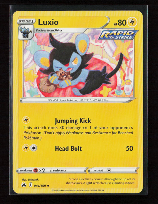 Luxio (41) Uncommon Crown Zenith 041/159 LP